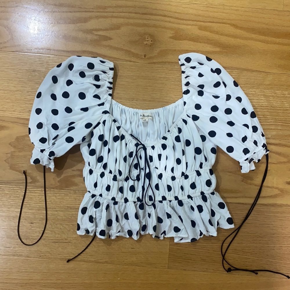 For love & lemons polka dot top!